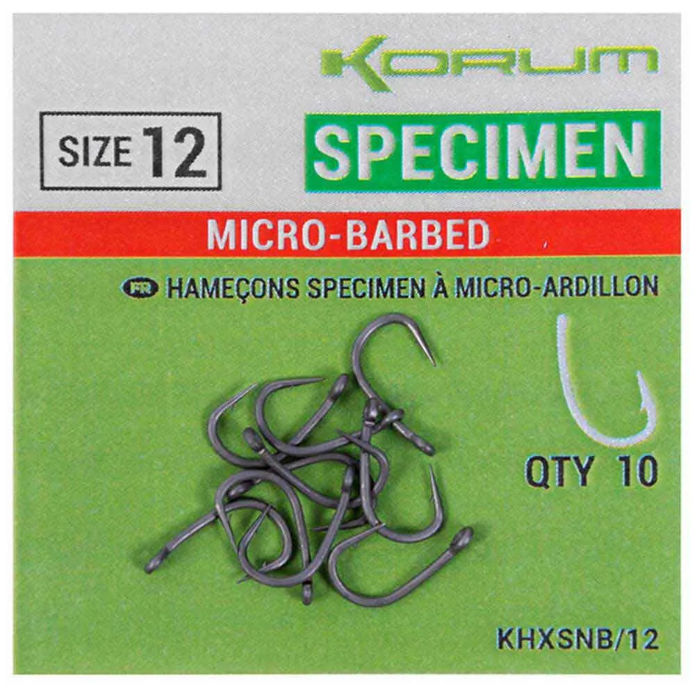 KORUM Xpert Specimen Barbless Angelhaken Mit Öse – Bild 4